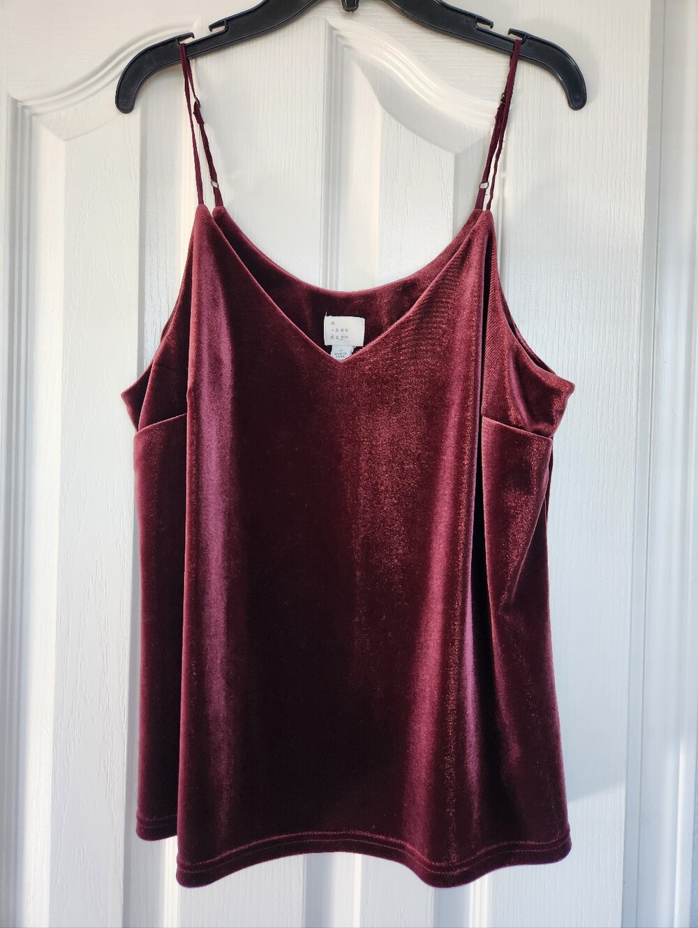 A New Day Brown Velvet Tank Top Size S
